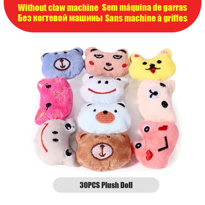 Kids DIY Electric Claw Machine Girl Grab Mini Doll Clip Gashapon Music Crane Game Children Toy