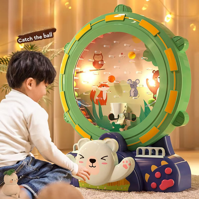 Children Electric Ferris Wheel Pinball Toy Mini Claw Arcade Machine Early Education Development Desktop Game Bean Picker Toy