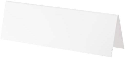 50Pcs Reusable Name Tent Cards White Dry Erase