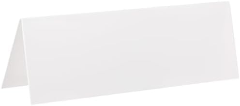 50Pcs Reusable Name Tent Cards White Dry Erase