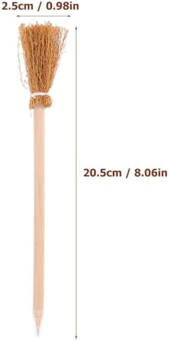 12 Pcs Witch Broom Pencils Halloween Party Favors