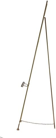 Deco 79 Gold Slat Metal Geometric Easel 3 Tier Adjustable Floor Stand