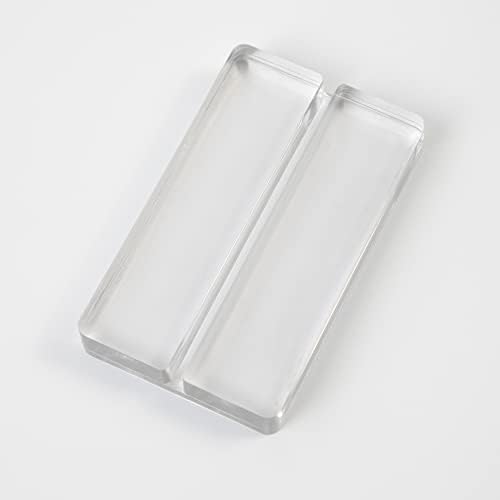 10 Piece Acrylic Name Card Holder Clear Sign Display Stand