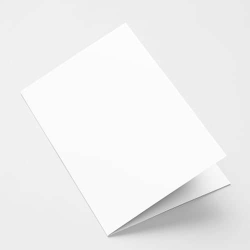 4x6 Plain White Folding Tent Cards Set of 50