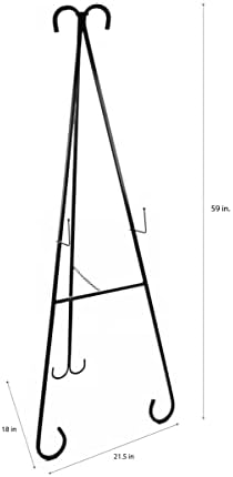 Designstyles Metal Easel Display Stand Black
