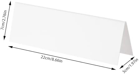 50Pcs Reusable Name Tent Cards White Dry Erase