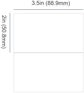 Mr-Label 100 Printable Place Cards 2x35 Inch Tent Cards