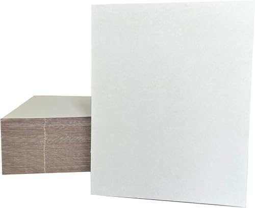 50 Pack 9x12 Inch Corrugated Cardboard Sheets