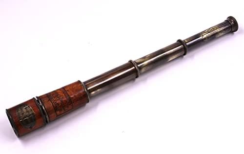 Handcrafted Brass Nautical Telescope with Box