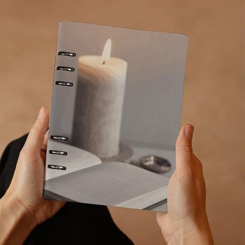 KLWQR Light A Candle Spiral Journal Notebook for Women