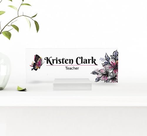 Customizable Desk Name Plate Office Decor Personalized Sign