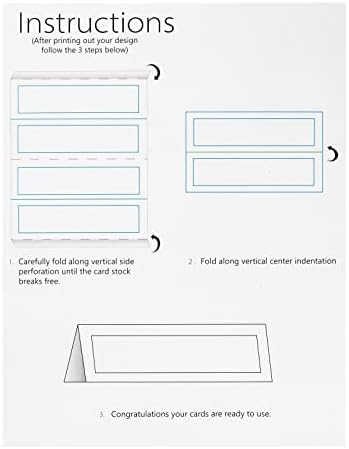 Sustainable Greetings Table Tent Place Cards 120-Pack
