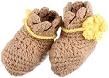 Newborn Photography Props Cute Baby Cowboy Knit Cap Shoes Dress