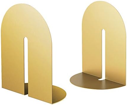 Ondeam Runway Gold Bookends 1 Pair Metal Holders