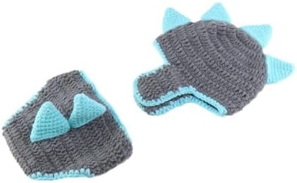 Newborn Photography Props Cute Dinosaur Hat and Diaper Cove