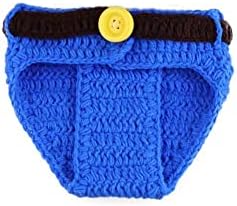 Newborn Photography Props Cute Baby Cowboy Knit Cap Shoes Dress