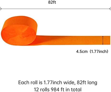 Tuzier Crepe Paper Streamers 12 Rolls 984ft