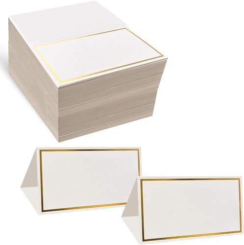 EVASTER Tent Name Place Cards Pack of 60