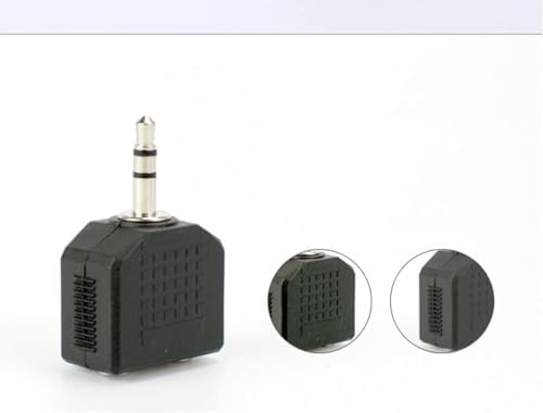 35mm Headphone Jack Dual Splitter for Tablets Laptops and Phones