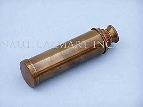 Maritime Brass Telescope with Lid and 8X Magnification