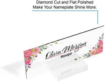 Personalized Desk Name Plate Clear Acrylic Sign