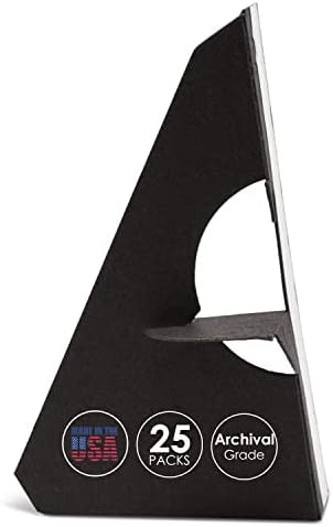 Lineco Self-Stick Easel Backs 5 Inch Black 25 Pack