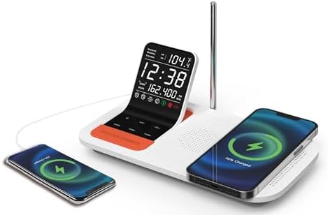 Emerson Weather Radio with Dual Alarm and Wireless Charging