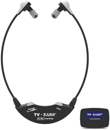 TV Ears Long Range Digital Wireless Headset System 1 Pair