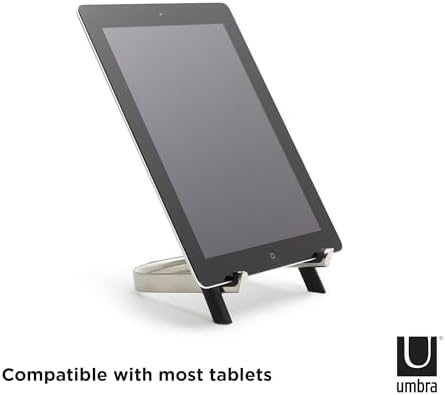 Umbra Udock Tablet Phone Holder - Black and Nickel Finish