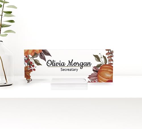 Customizable Desk Name Plate with Modern Design