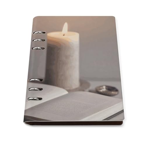 KLWQR Light A Candle Spiral Journal Notebook for Women