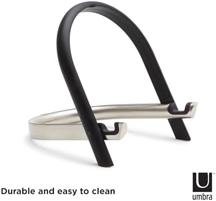 Umbra Udock Tablet Phone Holder - Black and Nickel Finish
