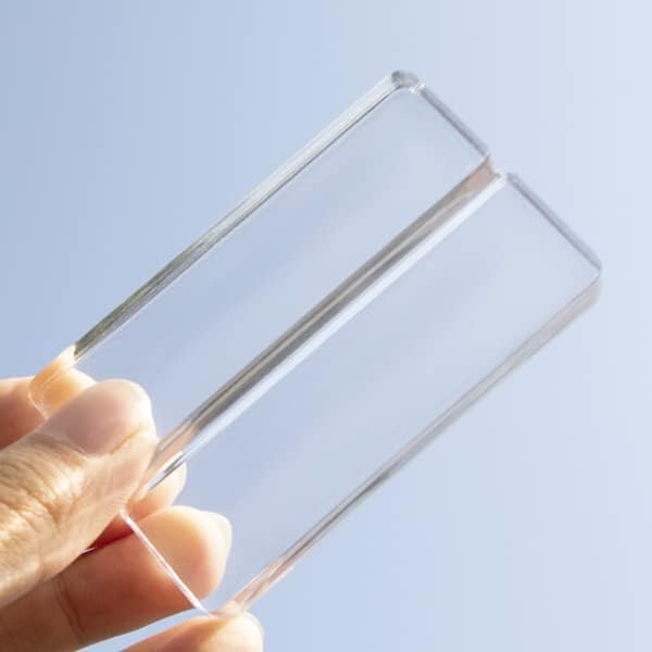 10 Piece Acrylic Name Card Holder Clear Sign Display Stand
