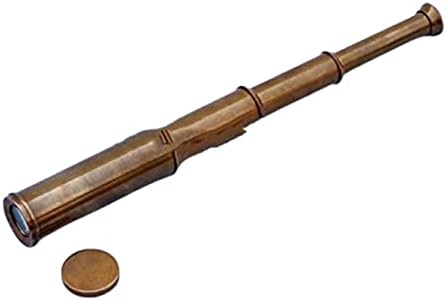 Maritime Brass Telescope with Lid and 8X Magnification