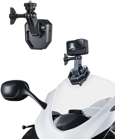 TELESIN Motorcycle Windshield Clip Camera Mount