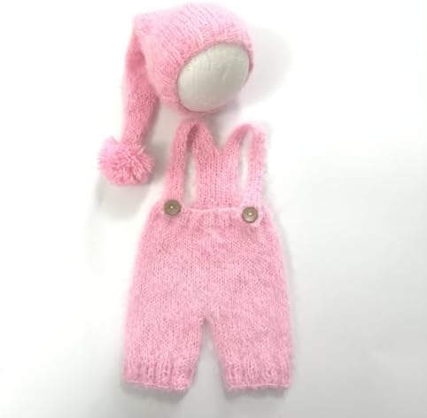 Vomdrok Newborn Baby Romper Hat and Pants Set