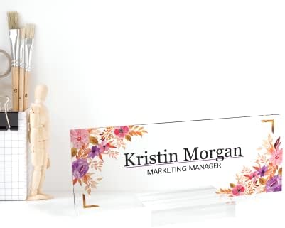 Personalized Desk Name Plate Custom Acrylic Sign