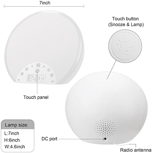 ANTDALIS Sunrise Alarm Clock with Dual Alarms and 7 Nature Sounds
