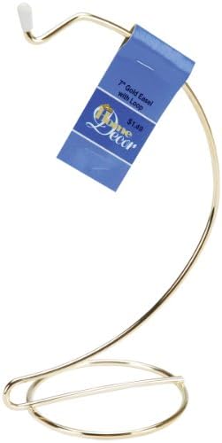 Gold Metal Easel with Loop Stand 7 Inch