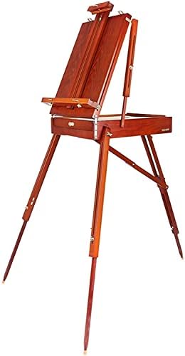 Foldable Oil Painting Box with Adjustable Wooden Easel