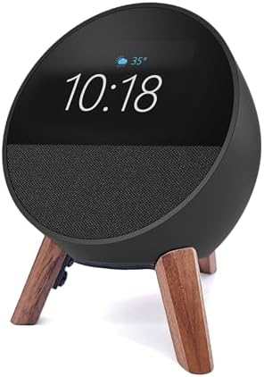 Real Wood Stand for Echo Spot 2024 Smart Clock
