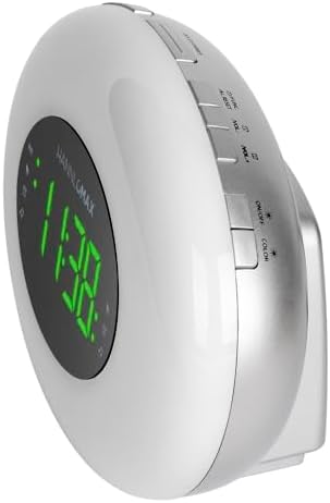 HANNLOMAX HX-162CR Clock Radio with RGB Light and Dual Alarm