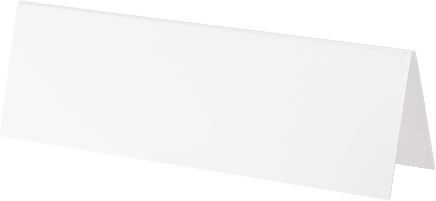 50Pcs Reusable Name Tent Cards White Dry Erase