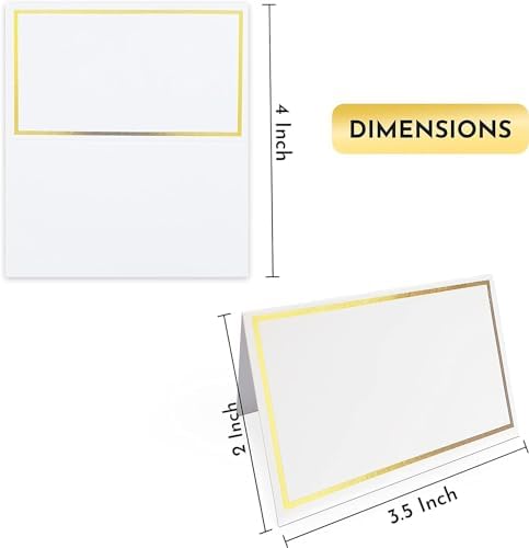 EVASTER Tent Name Place Cards Pack of 60