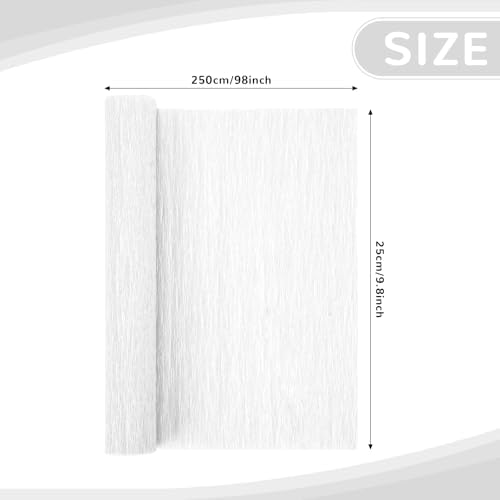 Nitelemn Crepe Paper Streamers 2 Rolls White