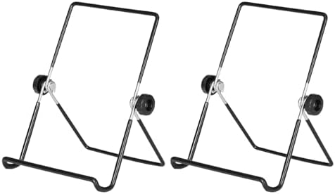 Artliving 2 Pack Adjustable Iron Display Stand Easel Foldable Table Holder