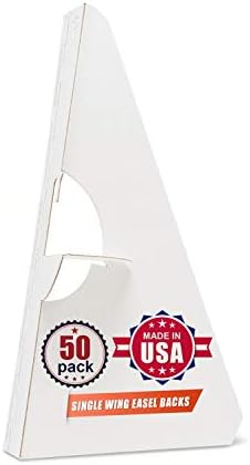 Golden State Art 12 Inch Self Stick Easel Back Display Pack of 50