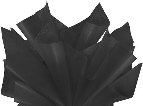 Flexicore Packaging Black Gift Wrap Tissue Paper 100 Sheets
