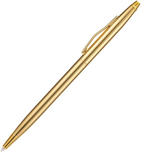 Wikult 6-Piece Golden Slim Metal Ballpoint Pen Set
