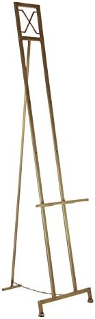 Deco 79 Gold Slat Metal Geometric Easel 3 Tier Adjustable Floor Stand